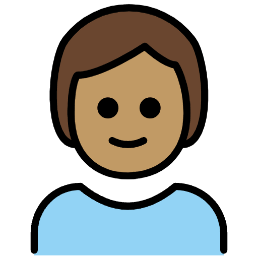 Child Medium Skin Tone Emoji from OpenMoji Set