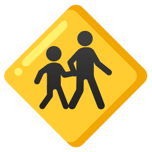 Children Crossing Emoji from Noto Emoji Set