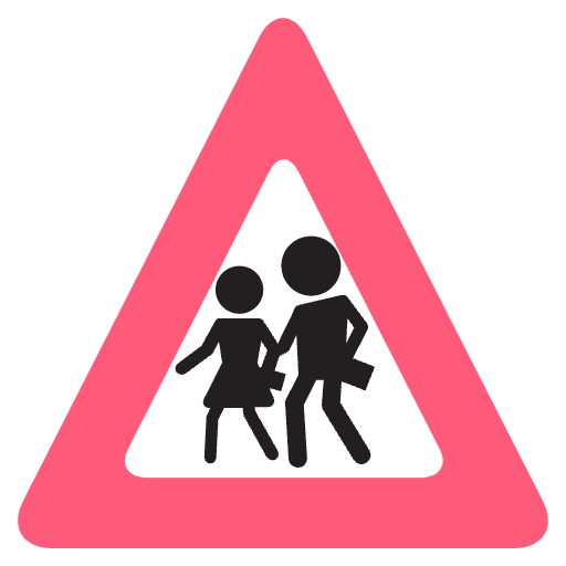 Children Crossing Emoji from EmojiTwo Colors Set
