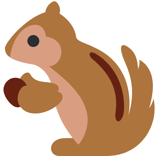 Chipmunk Emoji from Twemoji Set