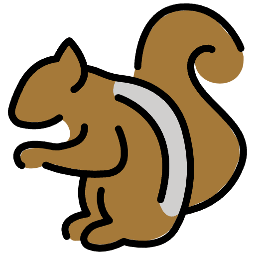 Chipmunk Emoji from OpenMoji Set