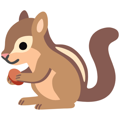 Chipmunk Emoji from Noto Emoji Set