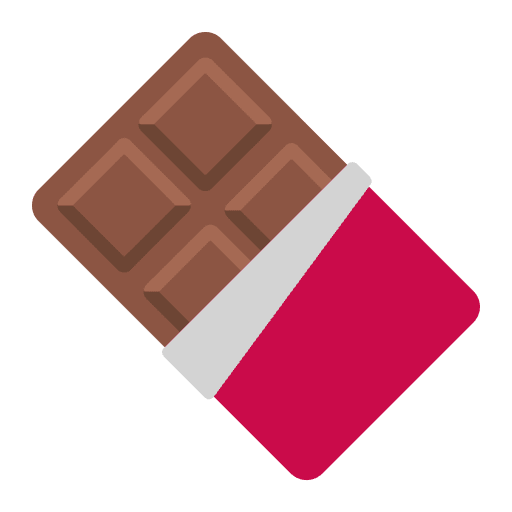 Chocolate Bar Flat Element from Fluent Emoji Flat Set