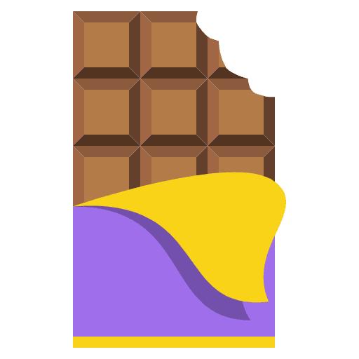 Chocolate Bar Element from EmojiTwo Colors Set