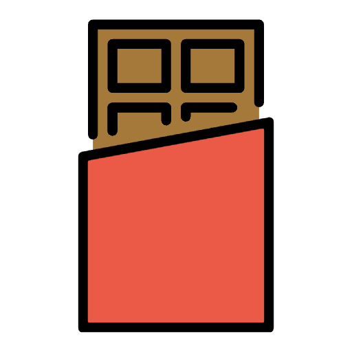 Chocolate Bar Element from OpenMoji Emoji Set