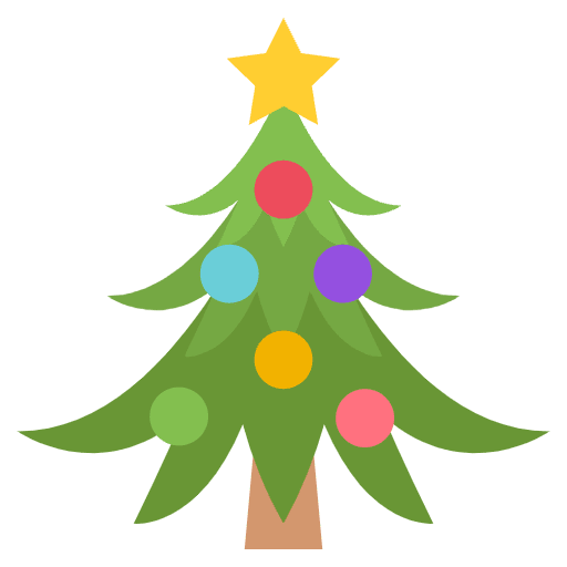 Christmas Tree Element from EmojiTwo Colors Set