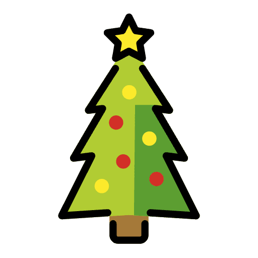 Christmas Tree Element from OpenMoji Emoji Set