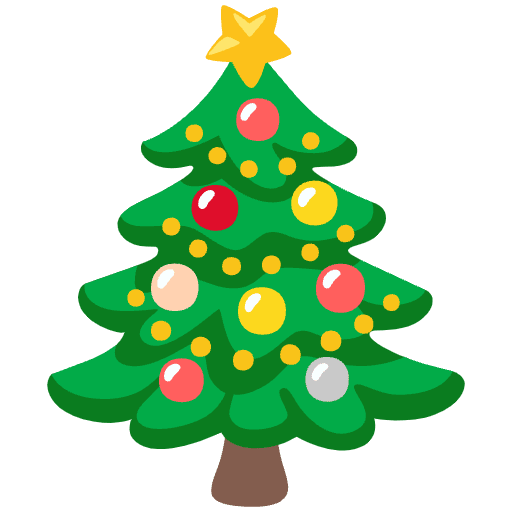 Christmas Tree Element from Noto Emojis Set