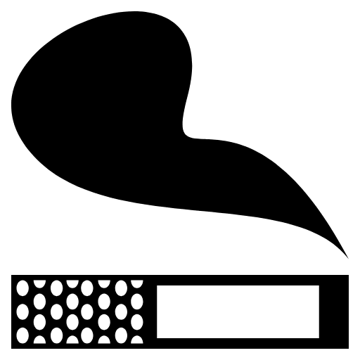Cigarette Emoji from EmojiTwo Black Set