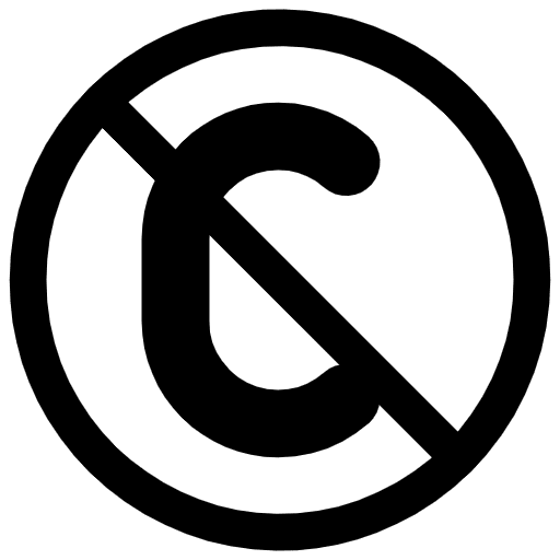 Circled C With Overlaid Backslash Emoji from OpenMoji Emoji Set