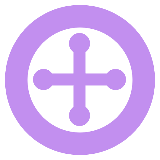 Circled Cross Pommee Element from EmojiTwo Colors Set