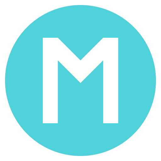Circled M Emoji from EmojiTwo Colors Set