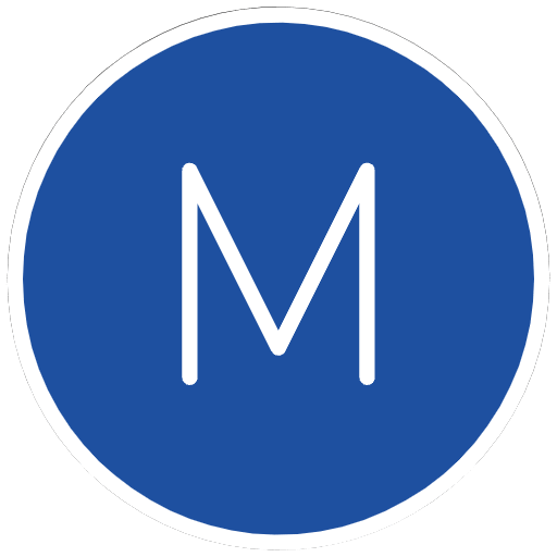 Circled M Emoji from OpenMoji Emoji Set