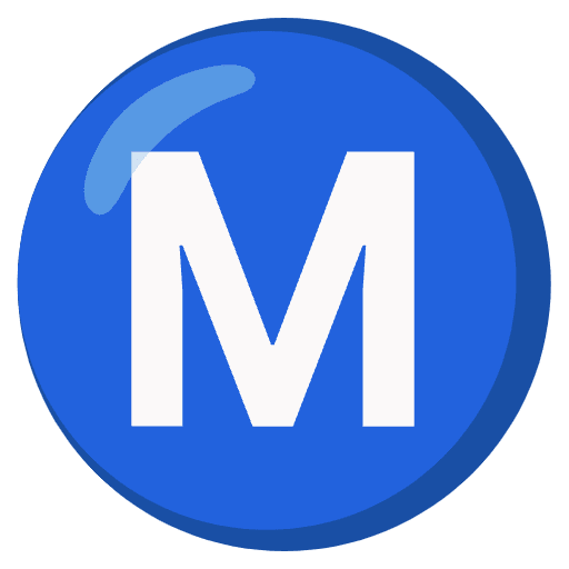 Circled M Emoji from Noto Emojis Set