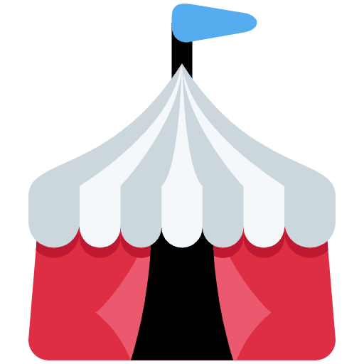 Circus Tent Emoji from Twemoji Emoji Set