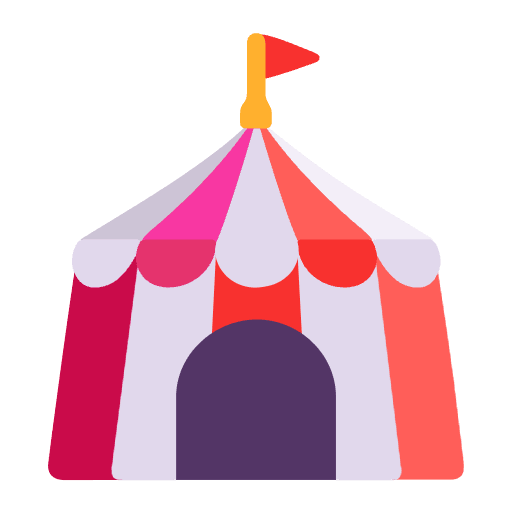 Circus Tent Flat Emoji from Fluent Emoji Flat Set