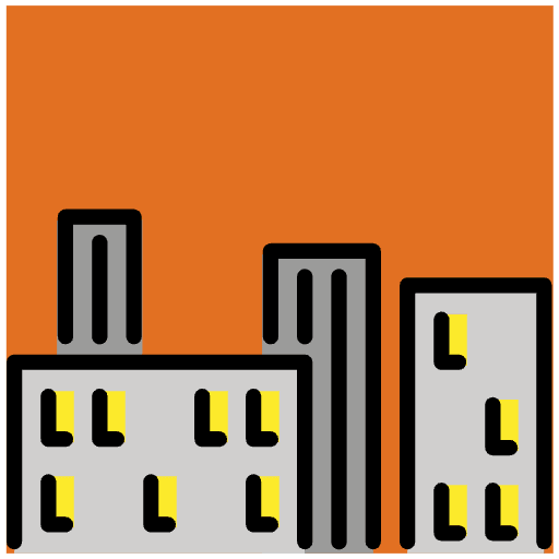 Cityscape At Dusk Emoji from OpenMoji Set