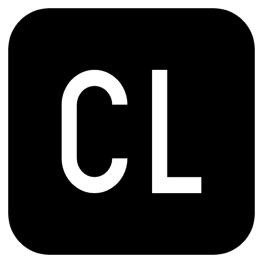 Cl Button Emoji from EmojiTwo Black Set