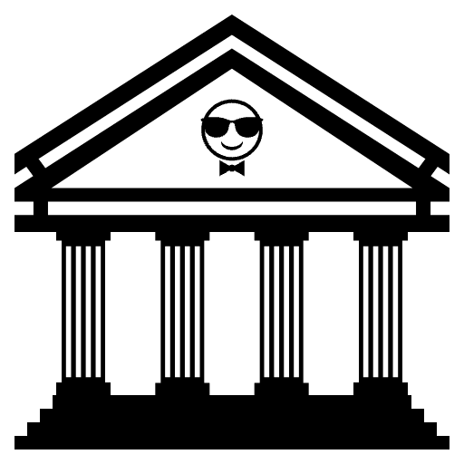 Classical Building Emoji from EmojiTwo Black Set