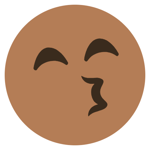 Clever Smile Emoji from EmojiTwo Colors Set