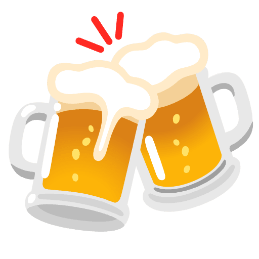 Clinking Beer Mugs Emoji from Noto Emojis Set