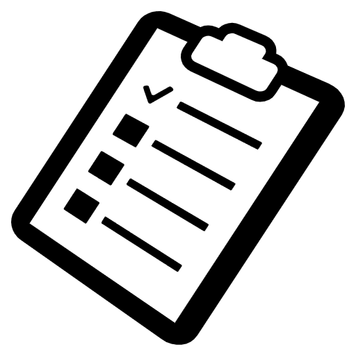 Clipboard Emoji from EmojiTwo Black Set