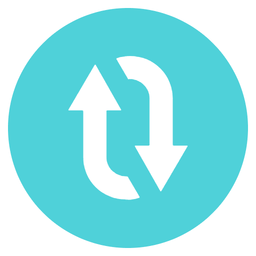 Clockwise Vertical Arrows Emoji from EmojiTwo Colors Set