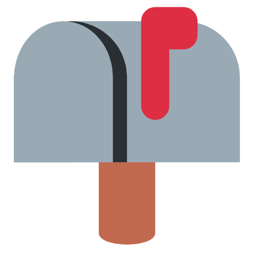Closed Mailbox With Raised Flag Emoji from Twemoji Emoji Set