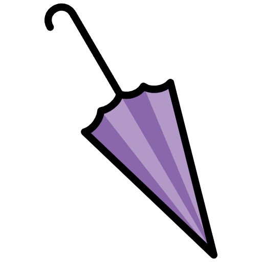 Closed Umbrella Emoji from OpenMoji Emoji Set
