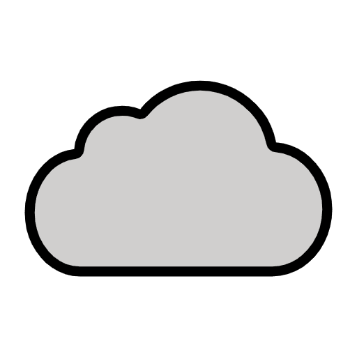 Cloud Emoji from OpenMoji Set