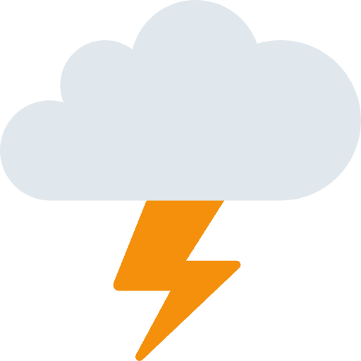 Cloud With Lightning Emoji from Twemoji Emoji Set
