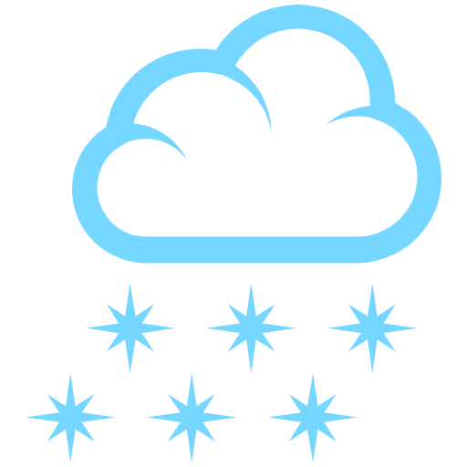 Cloud With Snow Emoji from EmojiTwo Colors Set