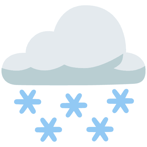 Cloud With Snow Emoji from Noto Emoji Set