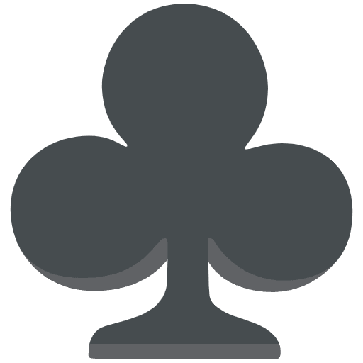 Club Suit Emoji from Noto Emojis Set