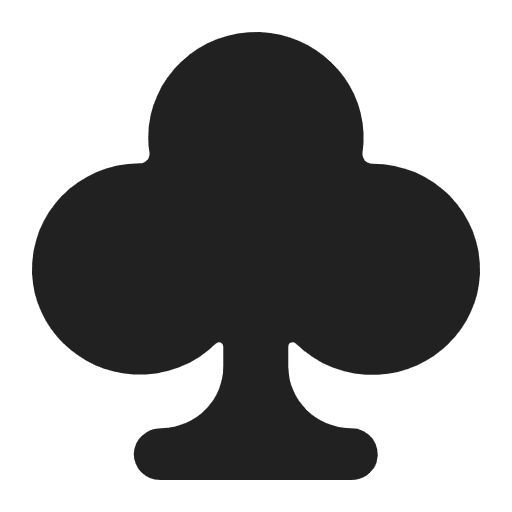 Club Suit Flat Emoji from Fluent Emoji Flat Set