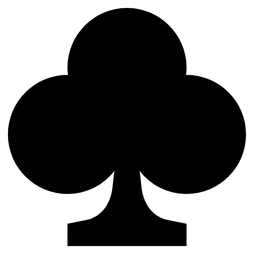 Club Suit Emoji from EmojiTwo Black Set