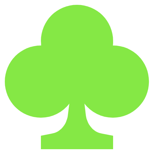 Clubs Card Suit Alternate Emoji from EmojiTwo Colors Set