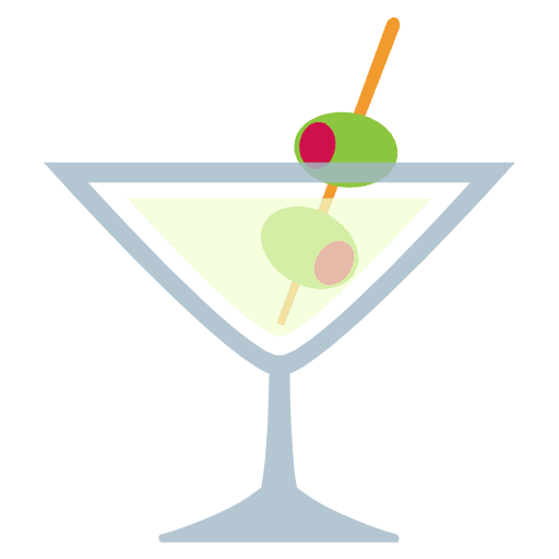 Cocktail Glass Emoji from EmojiTwo Colors Set