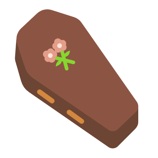 Coffin Flat Element from Fluent Emoji Flat Set