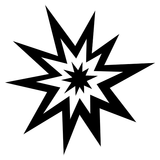 Collision Emoji from EmojiTwo Black Set
