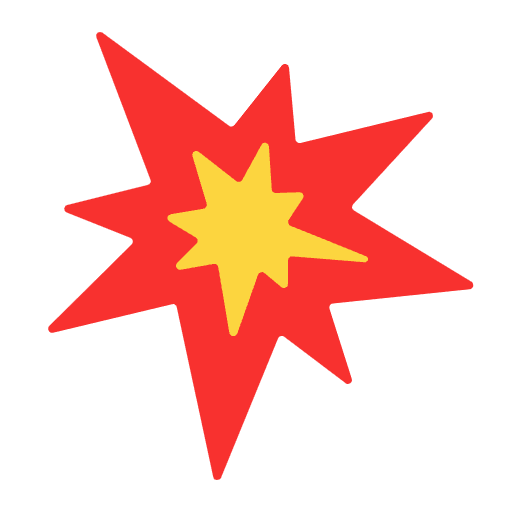 Collision Flat Emoji from Fluent Emoji Flat Set