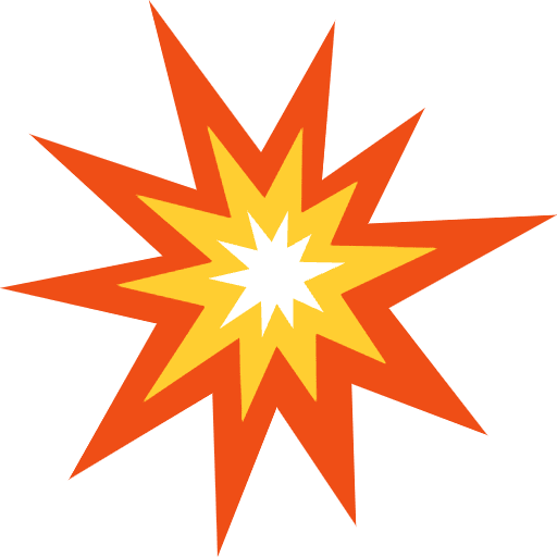 Collision Emoji from EmojiTwo Colors Set