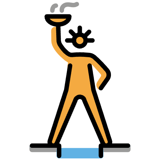 Colossus Of Rhodes Element from OpenMoji Emoji Set
