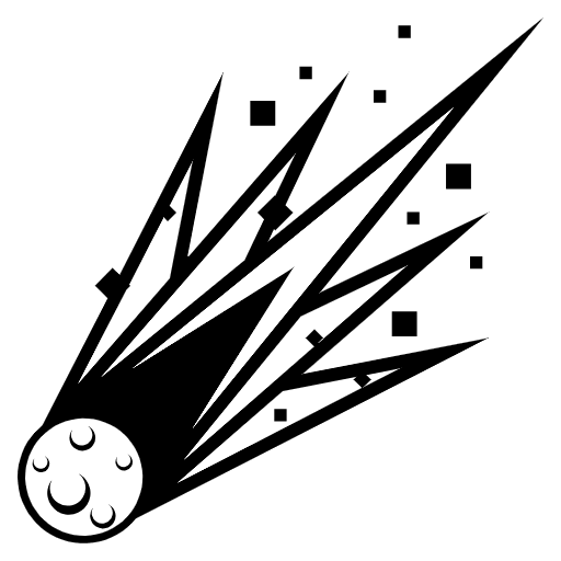Comet Element from EmojiTwo Black Set