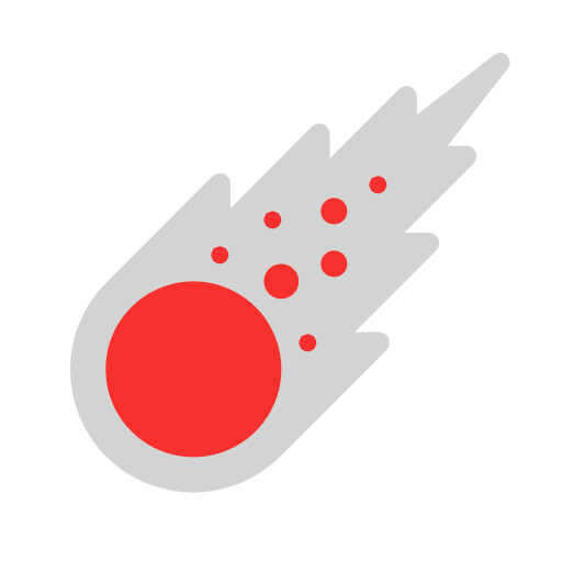 Comet Flat Element from Fluent Emoji Flat Set