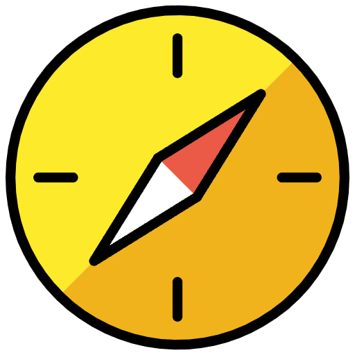 Compass Emoji from OpenMoji Set