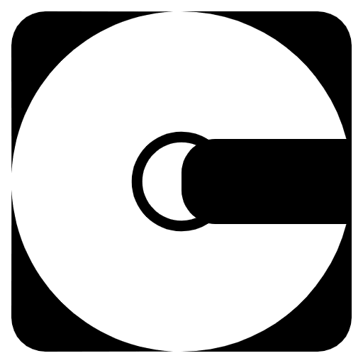 Computer Disk Emoji from EmojiTwo Black Set