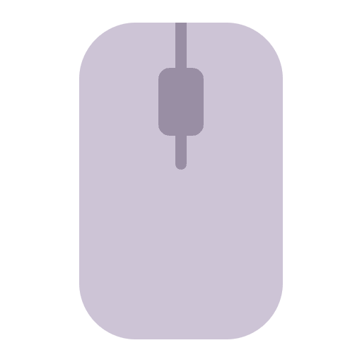 Computer Mouse Flat Emoji from Fluent Emoji Flat Set