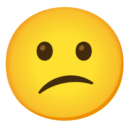 Confused Face Emoji from Noto Emojis Set