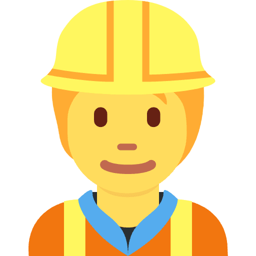 Construction Worker Element from Twemoji Emoji Set